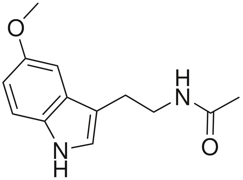 Структура молекулы мелатонина / Wikimedia