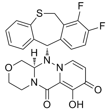 Структура молекулы балоксавира / © InVivoChem