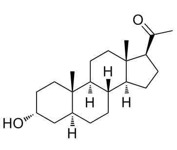 Химическая формула аллопрегнанолона / © InvivoChem