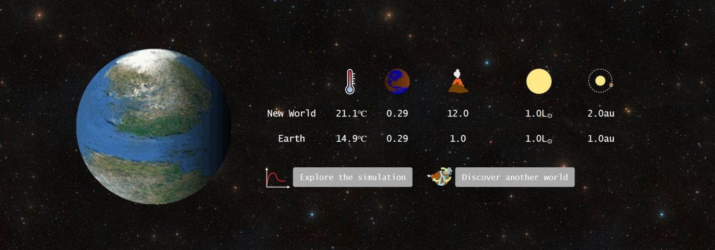 Симулятор генерирует пригодные для жизни экзопланеты