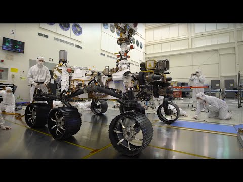 «Тест-драйв» марсохода / © Youtube — NASA Jet Propulsion Laboratory