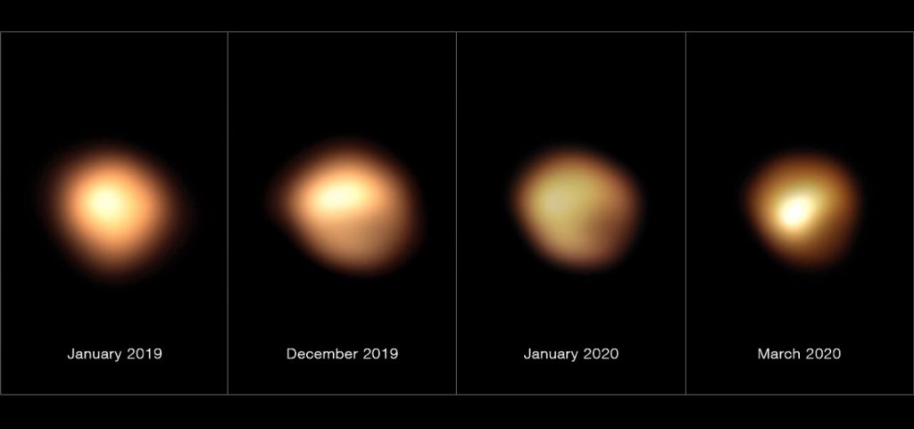 Диск Бетельгейзе в 2019-2020 гг. / ©ESO, M. Montargès et al.