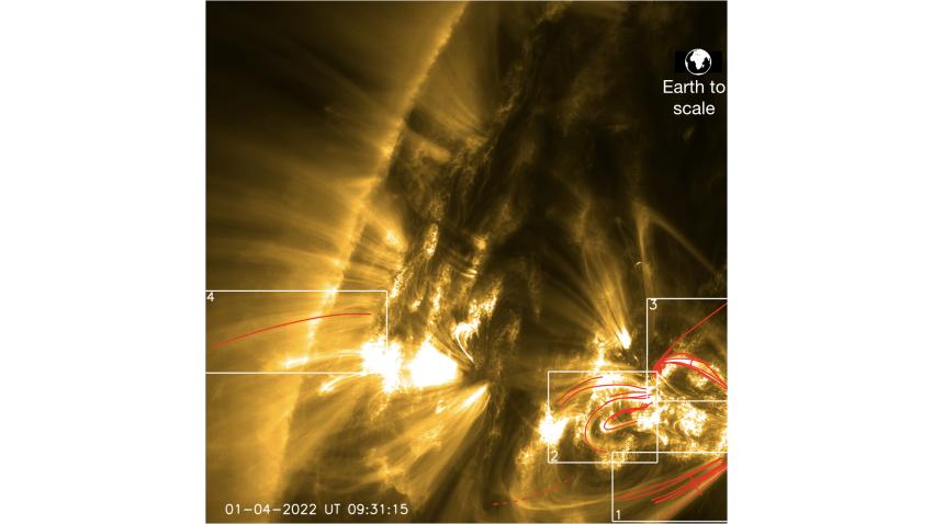 Solar Orbiter впервые наблюдал поток падающих звезд на Солнце