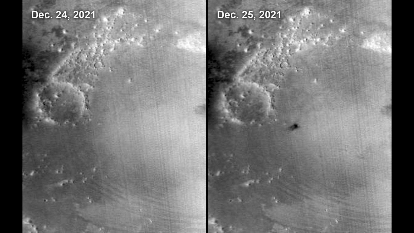 Посадочный модуль InSight зафиксировал падение большого метеорита на Марс