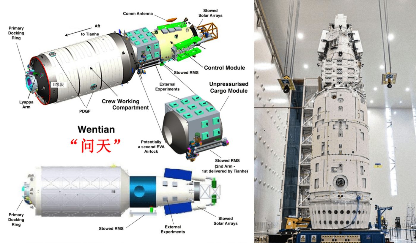 Модуль Вэньтянь китайской станции Тяньгун готов к запуску
