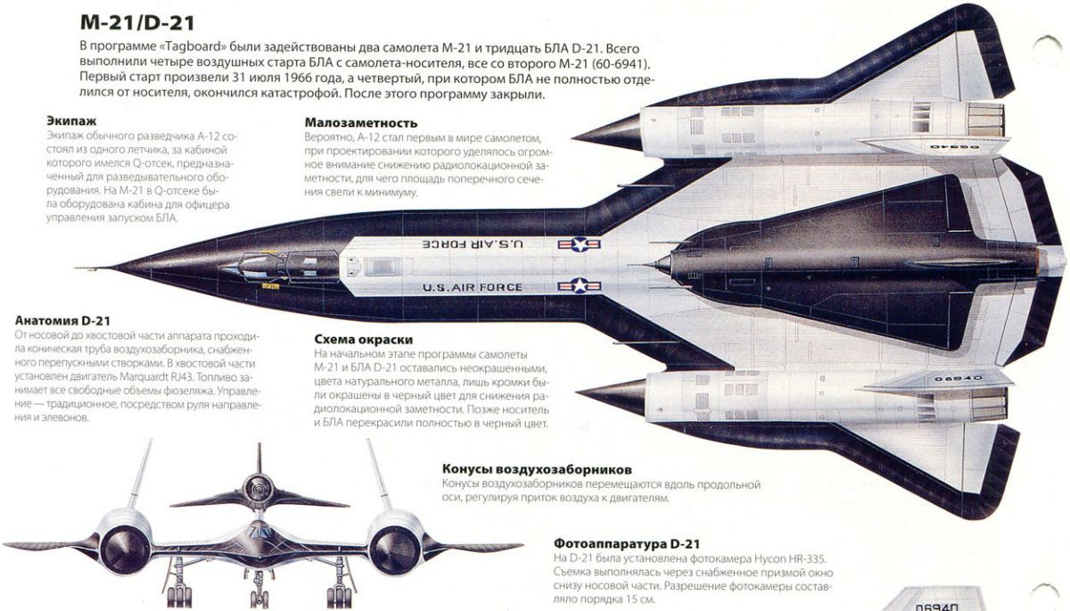 США могли получить уникальный бомбардировщик с ядерным оружием на базе D-21