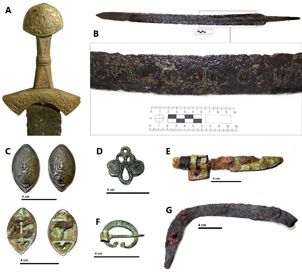 Артефакты, найденые в захоронении / Ulla Moilanen et al. / European Journal of Archaeology, 2021