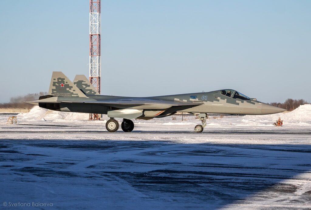 Су-57, поставленный год назад / ©Светлана Балаева