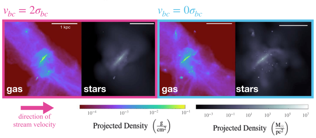 Смоделированный регион звездообразования в молодой Вселенной / © Claire E. Williams et al 2024 ApJL