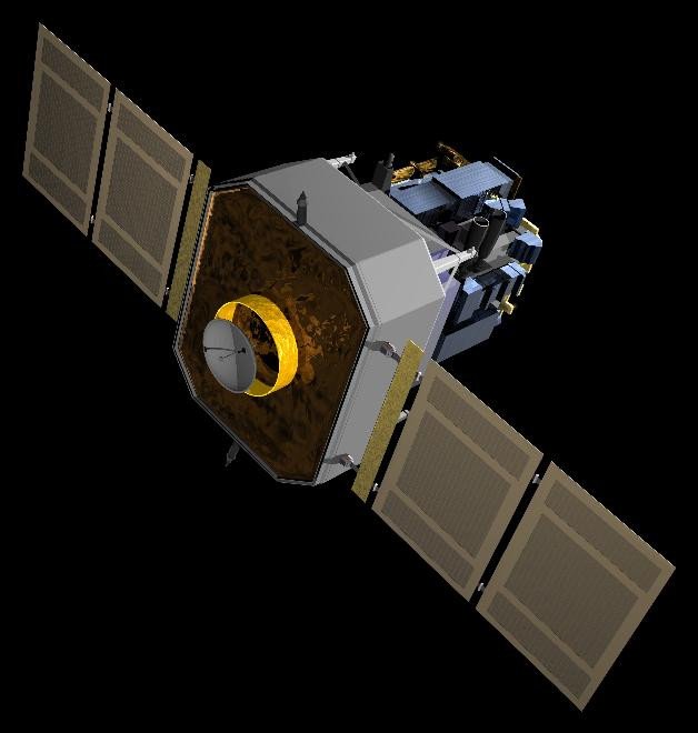 Космический аппарат SOHO для наблюдения за Солнцем, совместный проект ESA и NASA. Был запущен 2 декабря 1995 г. Аппарат намного превысил сроки своей эксплуатации и стал одним из самых продуктивных в истории изучения Солнца